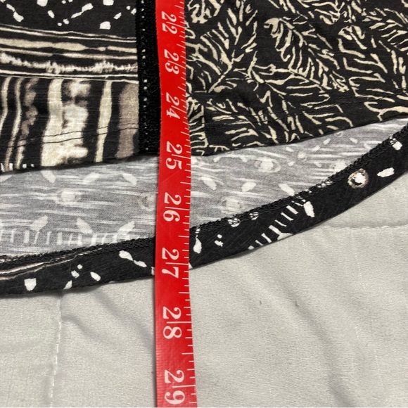 Bohemian Women's Plus Blouse Top Aztec Short Sleeve Tassels High Low Womens 1X - Picture 15 of 16